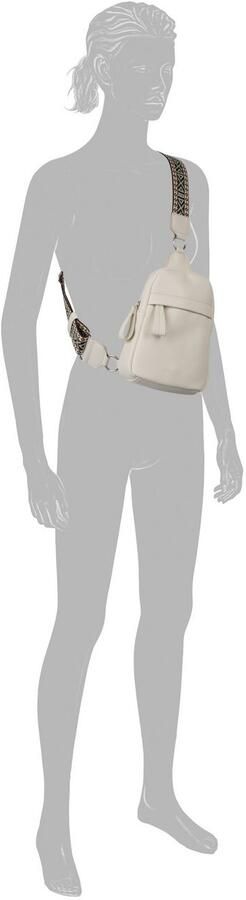 Tom Tailor Rugzak PALINA van zacht kunstleer met een opvallende schouderriem - Foto 3