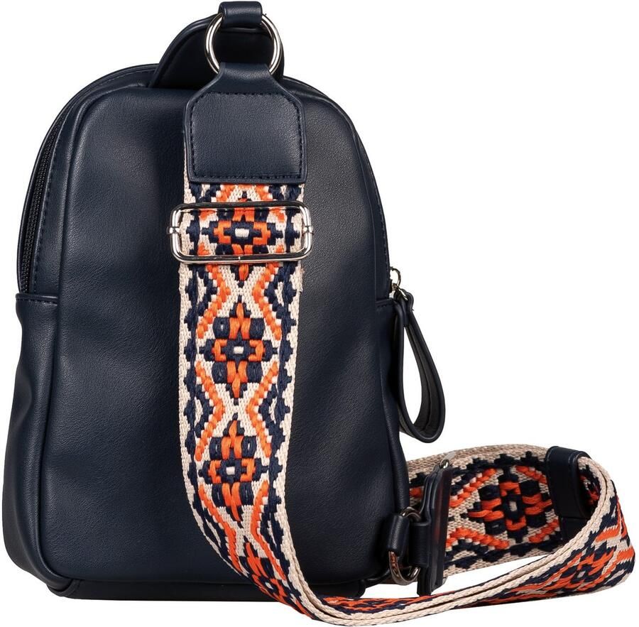 Tom Tailor Rugzak PALINA van zacht kunstleer met een opvallende schouderriem