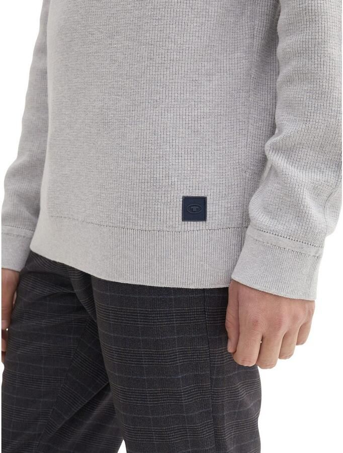 Tom Tailor Regular fit schipperstrui van puur ribgebreid katoen