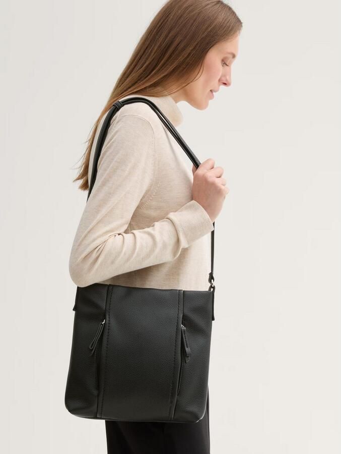 Tom Tailor Schoudertas Beca van hoogwaardig kunstleer met functionele details - Foto 2