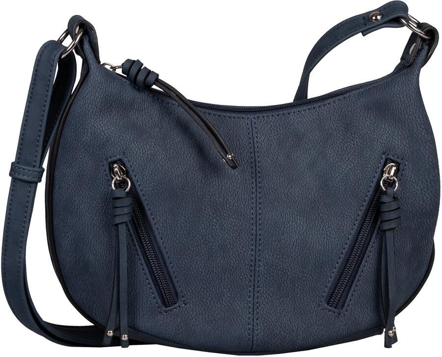 Tom Tailor Schoudertas Caia uit zacht nerf nubuckleer-imitatie praktisch en multifunctioneel - Foto 4