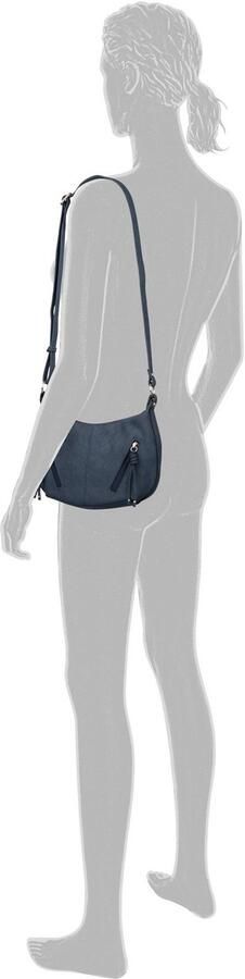 Tom Tailor Schoudertas Caia uit zacht nerf nubuckleer-imitatie praktisch en multifunctioneel - Foto 3