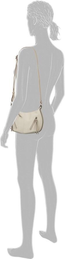 Tom Tailor Schoudertas Caia uit zacht nerf nubuckleer-imitatie praktisch en multifunctioneel - Foto 3