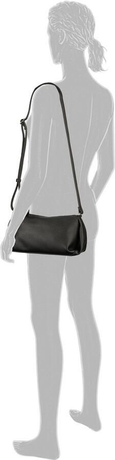 Tom Tailor Schoudertas Cassia licht generfd imitatieleer met verfijnde snit voor veel volume - Foto 4