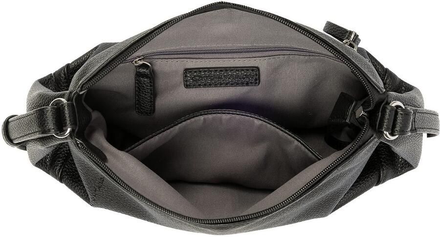 Tom Tailor Schoudertas Cassia licht generfd imitatieleer met verfijnde snit voor veel volume - Foto 2