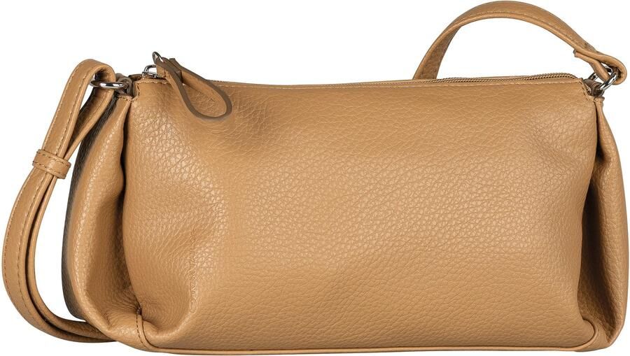 Tom Tailor Schoudertas Cassia licht generfd imitatieleer met verfijnde snit voor veel volume - Foto 5