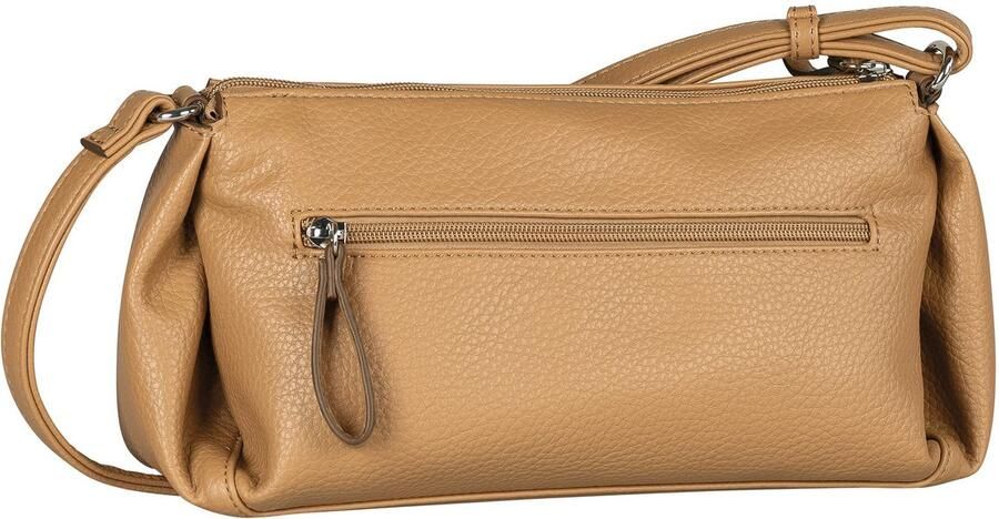 Tom Tailor Schoudertas Cassia licht generfd imitatieleer met verfijnde snit voor veel volume - Foto 2