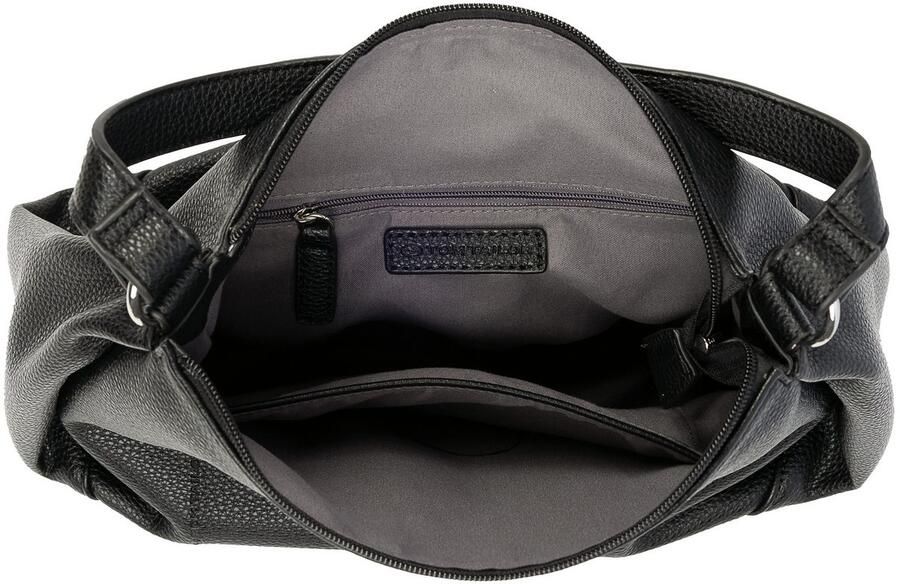 Tom Tailor Schoudertas Cassia licht generfd imitatieleer met verfijnde snit voor veel volume - Foto 4