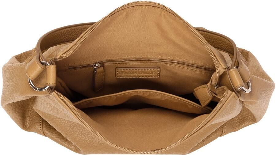 Tom Tailor Schoudertas Cassia licht generfd imitatieleer met verfijnde snit voor veel volume - Foto 3