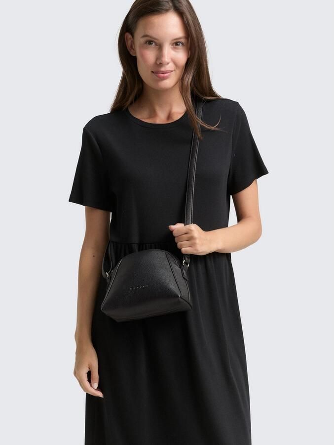 Tom Tailor Schoudertas Dahlia zacht imitatieleer in moderne look met contrasterende randen en fijn logo - Foto 2