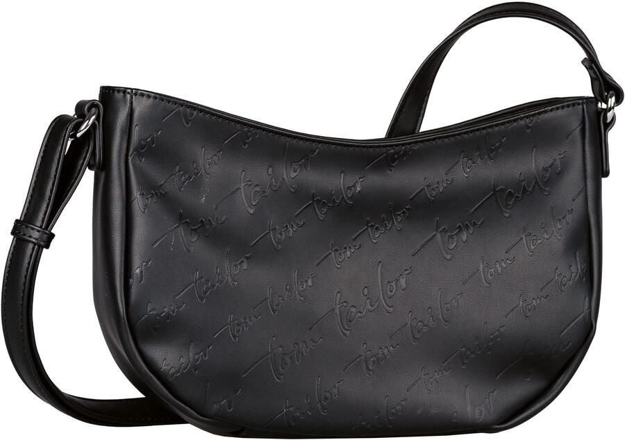 Tom Tailor Schoudertas Denice van glad imitatieleer met een prachtig logo in cursief - Foto 4