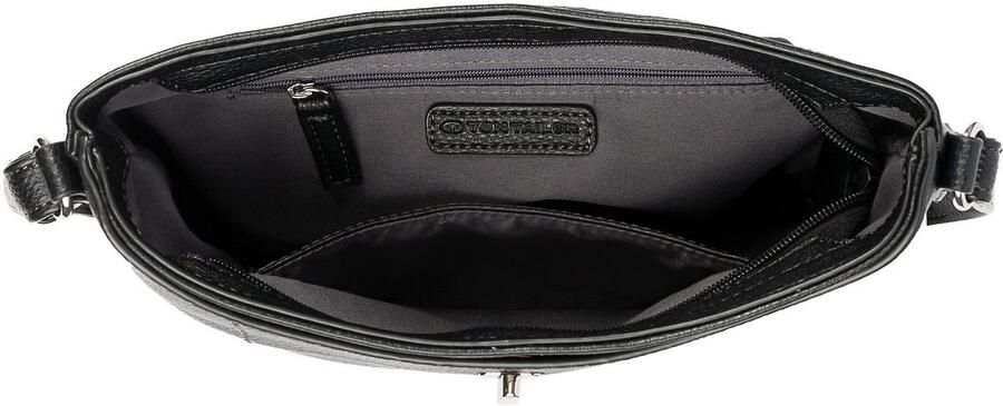 Tom Tailor Schoudertas Elif fijn generfd imitatieleer met elegant draaislot en fijn logo - Foto 4