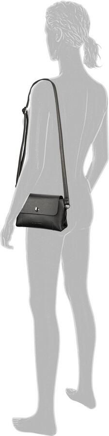 Tom Tailor Schoudertas Elif fijn generfd imitatieleer met elegant draaislot en fijn logo - Foto 5