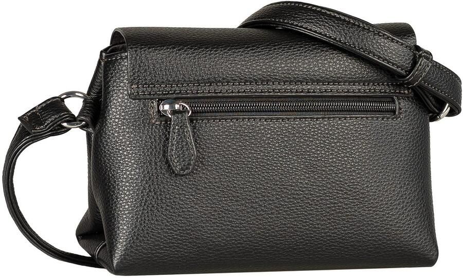 Tom Tailor Schoudertas Elif fijn generfd imitatieleer met elegant draaislot en fijn logo - Foto 3