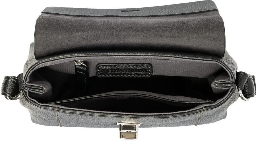 Tom Tailor Schoudertas Elif fijn generfd imitatieleer met elegant draaislot en fijn logo - Foto 4