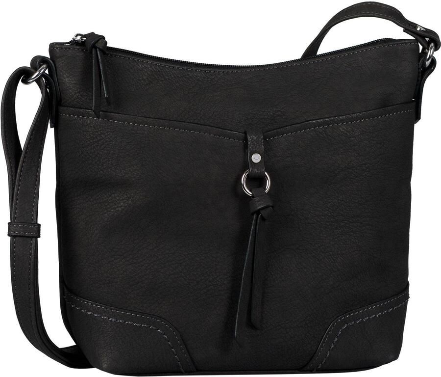 Tom Tailor Schoudertas Imeri zacht imitatieleer met 2-tone-effect decoratieve stiksels en decoratieve hanger