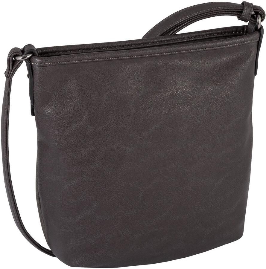Tom Tailor Schoudertas Juna met details in metallic-look