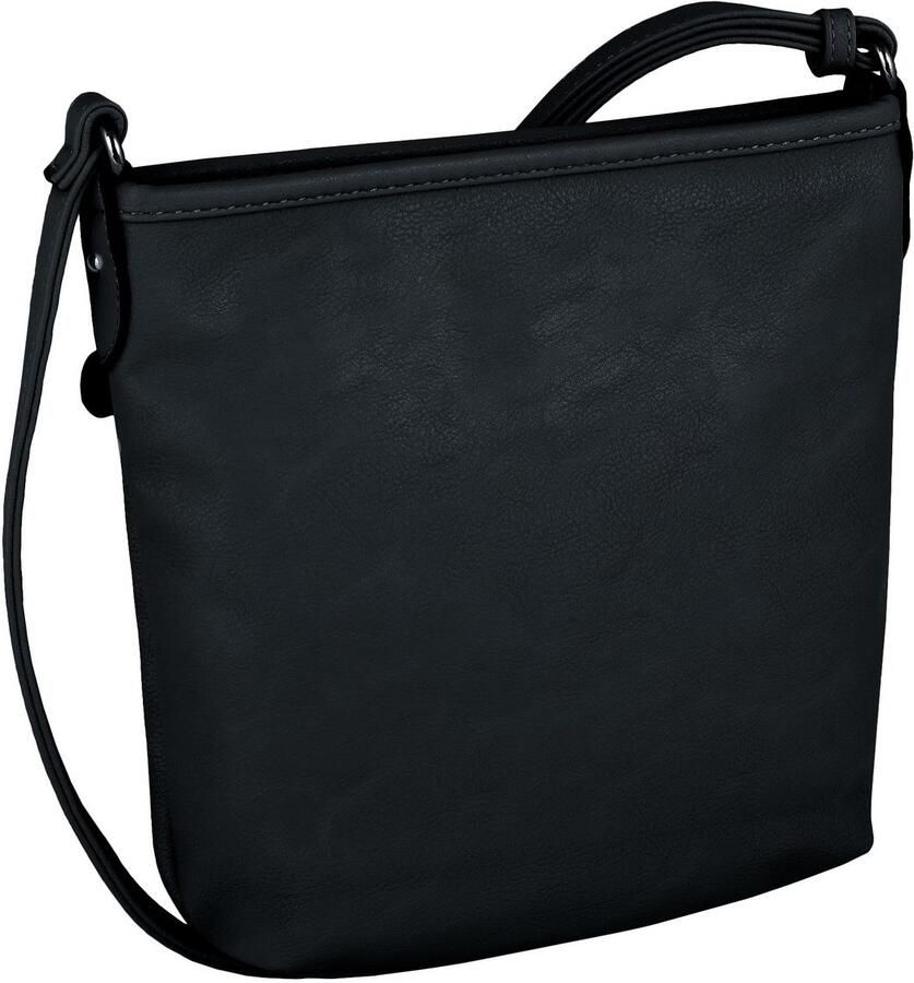 Tom Tailor Schoudertas Juna met details in metallic-look