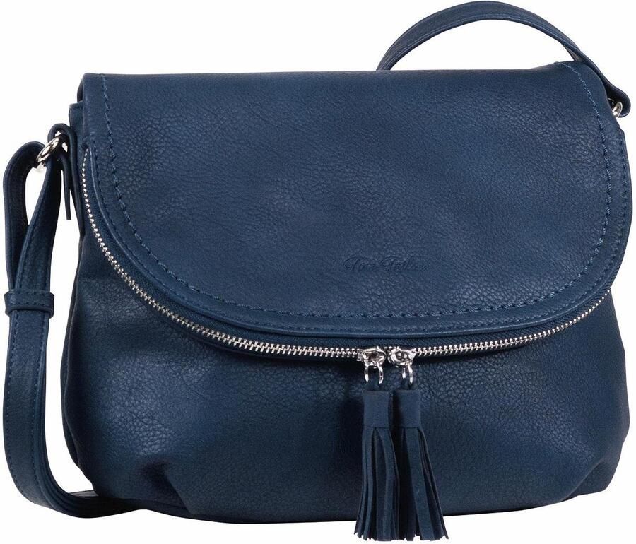 Tom Tailor Schoudertas LARY crossbody bag met modieuze kwasten aan de rits