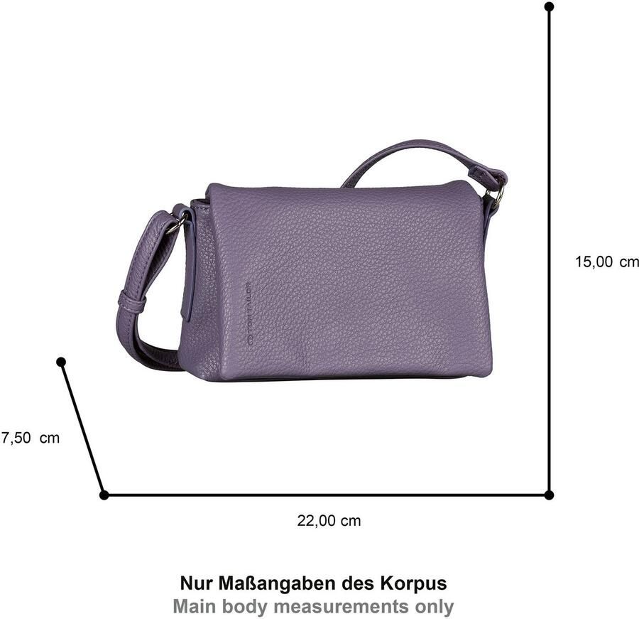 Tom Tailor Schoudertas Lissi bijzonder zacht materiaal nonchalant vallend met trapeziumvormige snit