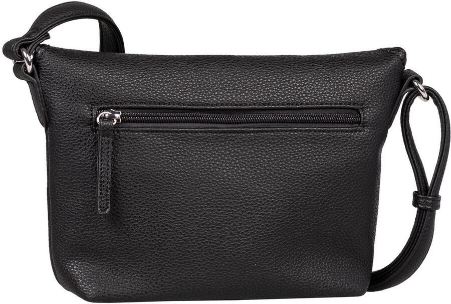 Tom Tailor Schoudertas MALIA uit zacht nerf leerimitat in mooi functioneel ontwerp