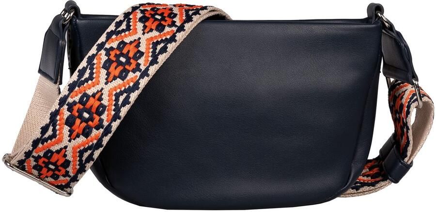 Tom Tailor Schoudertas PALINA van zacht kunstleer met een opvallende schouderriem