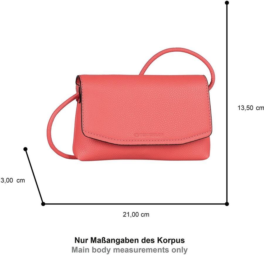 Tom Tailor Schoudertas Rissa Van zacht imitatieleer – ook als clutch draagbaar