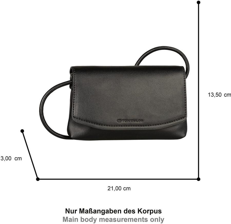 Tom Tailor Schoudertas Rissa Van zacht imitatieleer – ook als clutch draagbaar