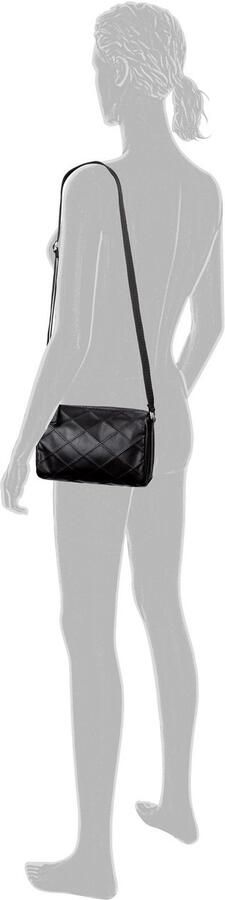 Tom Tailor Schoudertas Skylar Concaaf gestikt kunstleer fijne geweven band en reflecterende ele ten - Foto 5