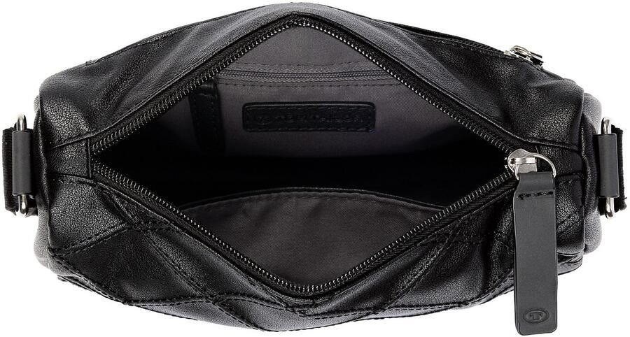 Tom Tailor Schoudertas Skylar Concaaf gestikt kunstleer fijne geweven band en reflecterende ele ten - Foto 3