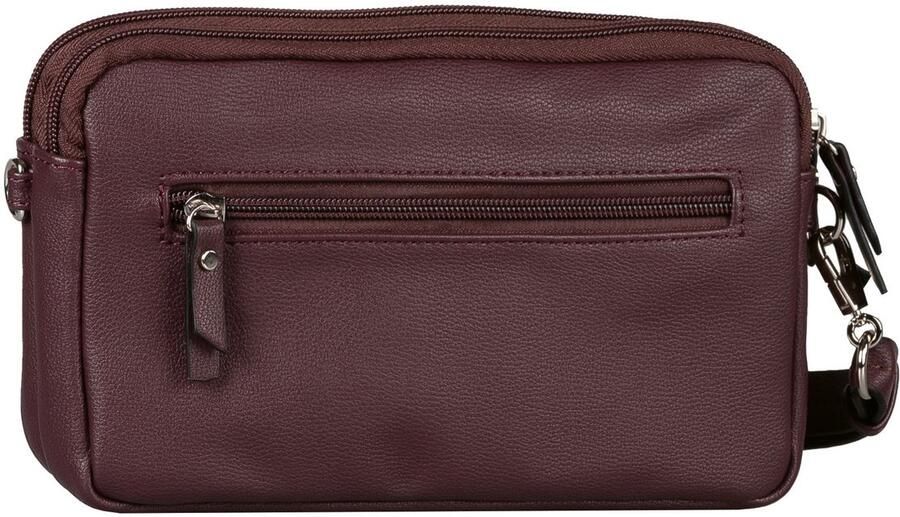 Tom Tailor Schoudertas Tilly van fijn nerf imitatieleer in dubbelkamer-model met veel ruimte