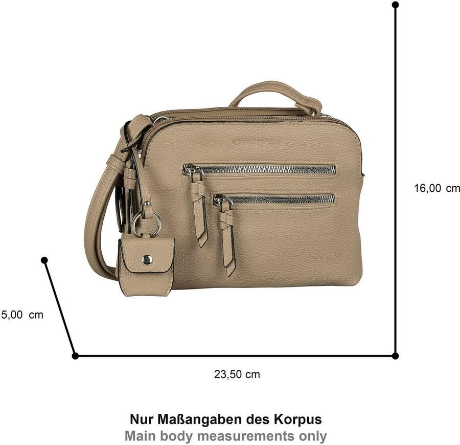 Tom Tailor Schoudertas WINONA van zacht imitatieleer met praktische formaten