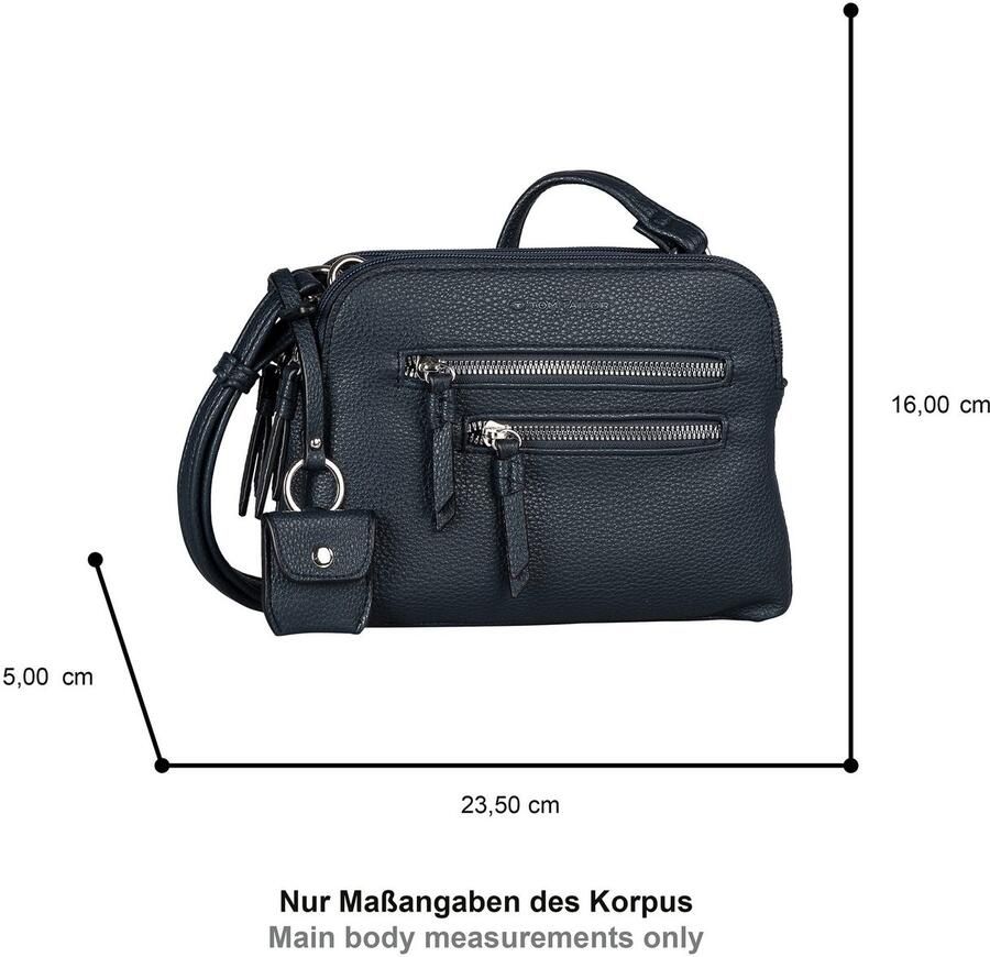 Tom Tailor Schoudertas WINONA van zacht imitatieleer met praktische formaten