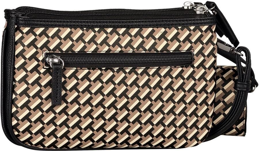 Tom Tailor Schoudertas Xenia met verfijnd geometrische "t" print van het logo op de tas - Foto 3