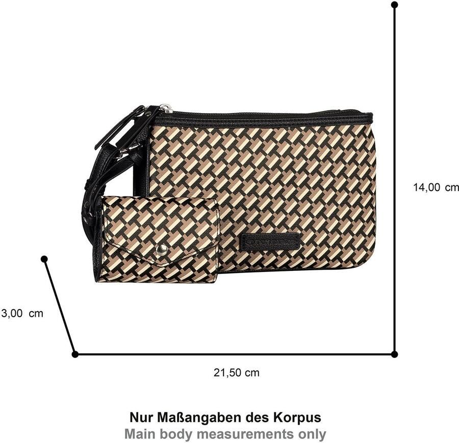 Tom Tailor Schoudertas Xenia met verfijnd geometrische "t" print van het logo op de tas