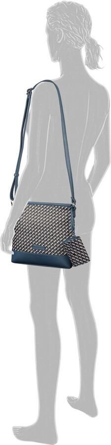 Tom Tailor Schoudertas Xenia met verfijnd geometrische "t" print van het logo op de tas - Foto 5