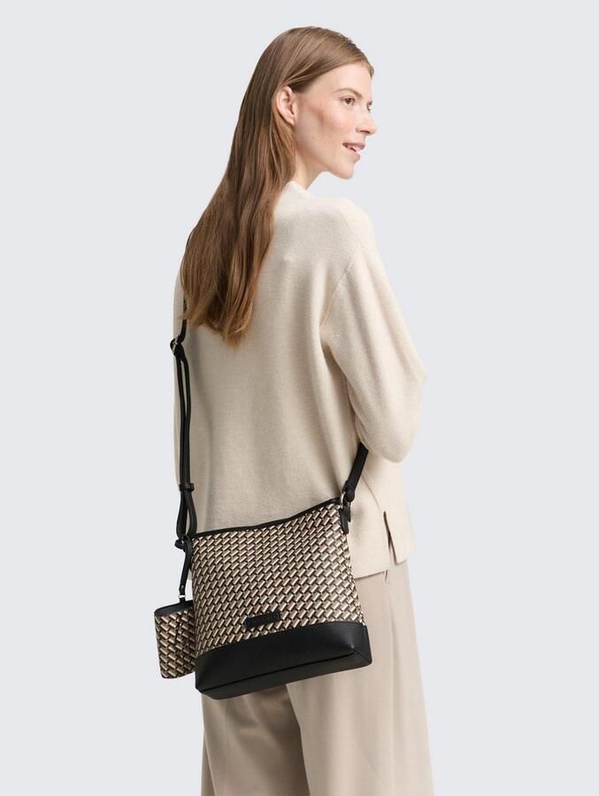 Tom Tailor Schoudertas Xenia met verfijnd geometrische "t" print van het logo op de tas - Foto 3