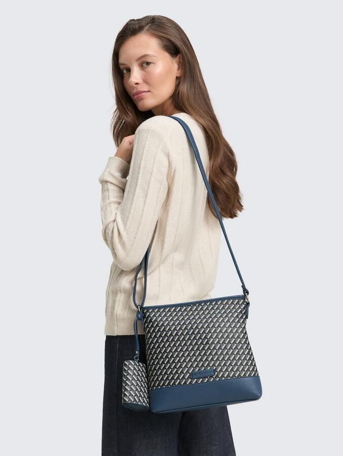 Tom Tailor Schoudertas Xenia met verfijnd geometrische "t" print van het logo op de tas - Foto 3