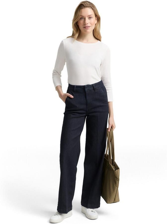 Tom Tailor Shirt met 3 4 mouwen met logo-opschrift - Foto 3