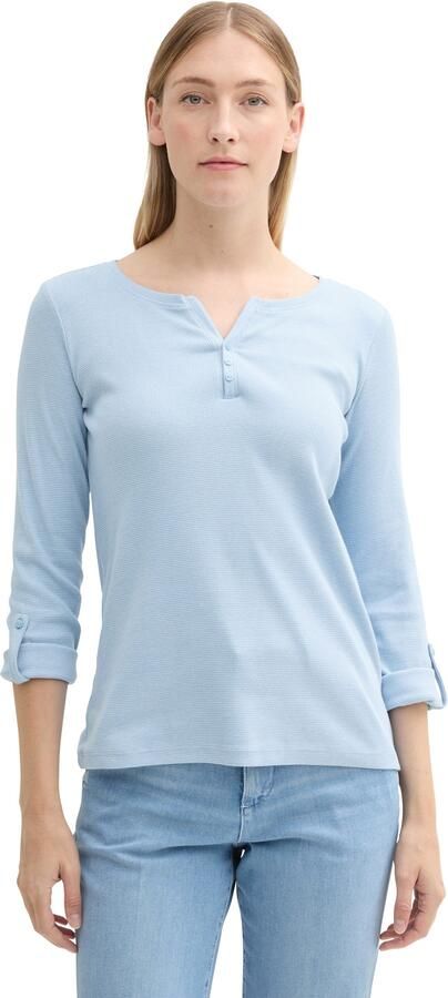 Tom Tailor Regular fit shirt met lange mouwen en biologisch katoen - Foto 5