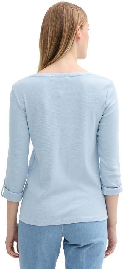 Tom Tailor Regular fit shirt met lange mouwen en biologisch katoen - Foto 3