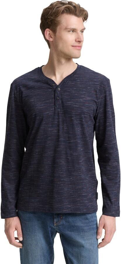 Tom Tailor Shirt met lange mouwen in gemêleerde look - Foto 6