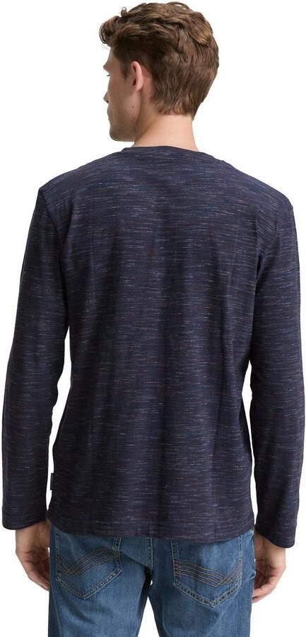 Tom Tailor Shirt met lange mouwen in gemêleerde look - Foto 4