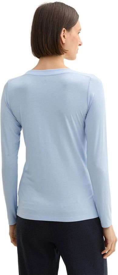 Tom Tailor Shirt met lange mouwen met boothals - Foto 3