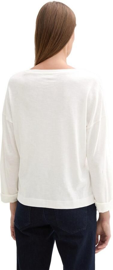 Tom Tailor Shirt met lange mouwen met borstzak - Foto 3