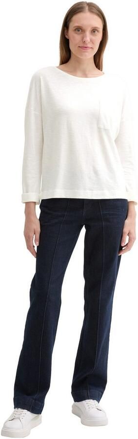 Tom Tailor Shirt met lange mouwen met borstzak - Foto 4