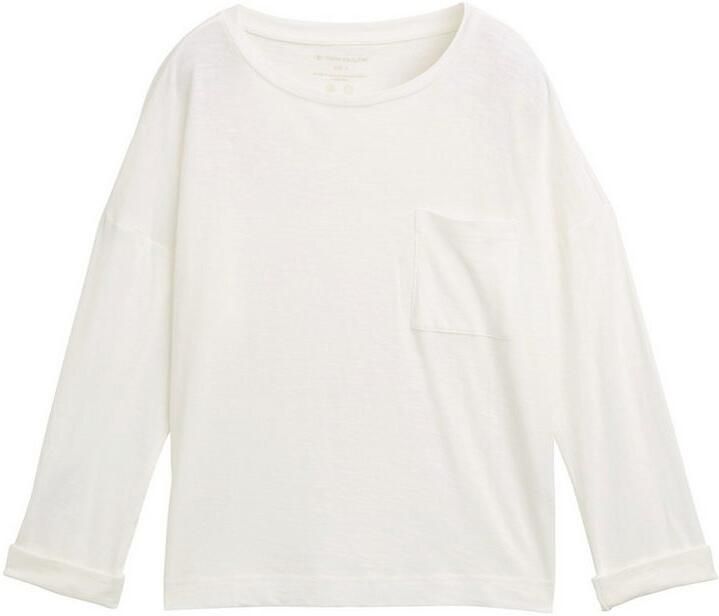 Tom Tailor Shirt met lange mouwen met borstzak - Foto 2