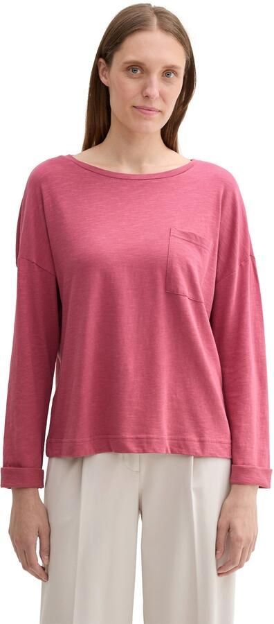 Tom Tailor Shirt met lange mouwen met borstzak - Foto 5