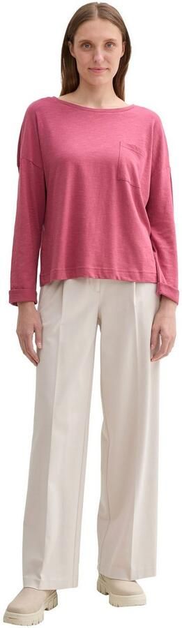 Tom Tailor Shirt met lange mouwen met borstzak - Foto 4