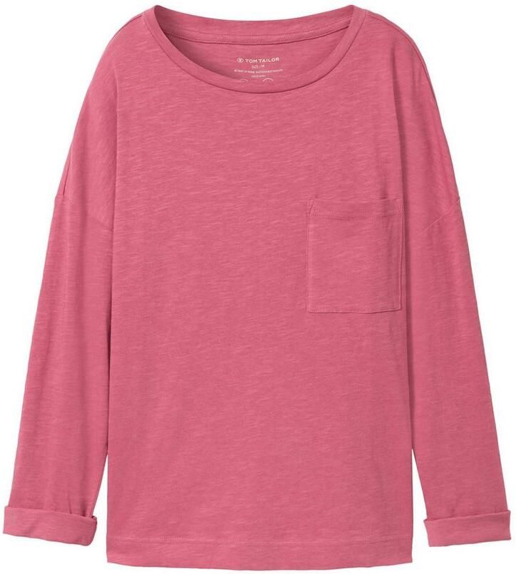 Tom Tailor Shirt met lange mouwen met borstzak - Foto 2